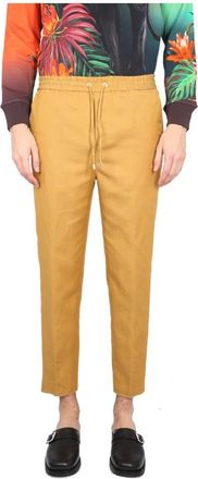 Etro York Joggingbroek - Heren - Slim Fit Broeken - Geel - L - Katoen - Broeken