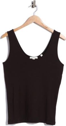 Vince Scoop Neck Tank in Black at Nordstrom Rack, Size X-Large