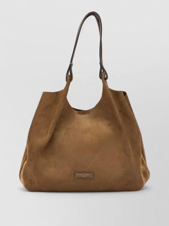Gianni Chiarini shoulder bag dual handles detachable pouch suede