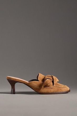 Vicenza Kitten-Heel Loafer Mules
