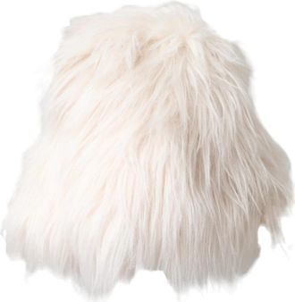 Dolce & Gabbana Witte Acryl Bont Dames Emmer Hoed - Dames - Hoeden - Wit - ONE Size - Polyester - Accessoires