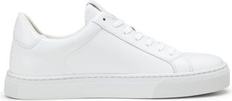 Marc O'Polo White Agar Minimalist Lace-Up Leather Sneakers