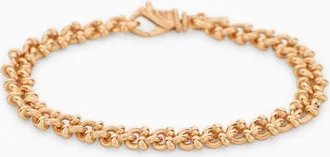Emanuele Bicocchi Essential Knots Bracelet In 925 Gold Plated Silver
