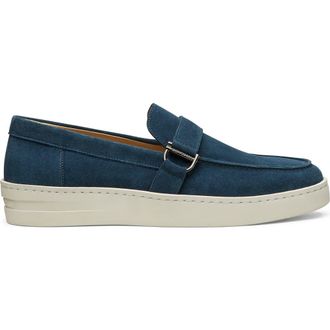 Stuart Weitzman Hamptons Buckle Loafer in Navy. at Nordstrom Rack, Size 10.5