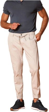 Mason's Broeken, Heren, Beige, XS, Katoen, City String Lichtgewicht Katoenen Chinos