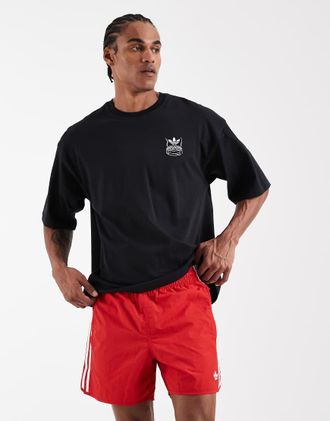 adidas Originals Sprinter - Pantaloncini rossi-Rosso