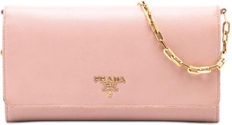 Prada Pre-owned Prada Saffiano Wallet On Chain E4XD0EIBPD2Z5NGA