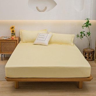 OEM S&aacute;bana Bajera Ajustable, 160 X 200 X 30 Cm, De Algod&oacute;n Puro Superfino, Apta Para Colchones De Hasta 30 Cm De Grosor, Color Verde Claro