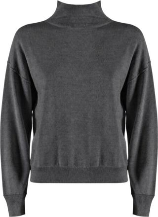 Nenette Maglia lupetto in misto lana - Dames - Coltruien - Grijs - S - Wol - Truien & Vesten
