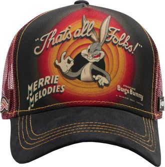 Looney Tunes Heren Bugs Bunny Capslab Trucker Cap (Zwart)
