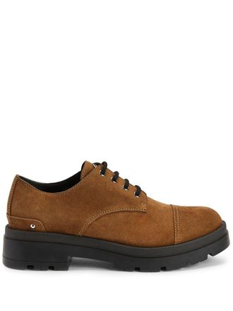 Giuseppe Zanotti Lapley suede Derby shoes - Brown