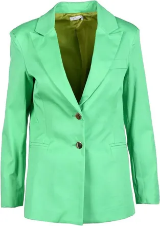 Motel Green Tailored Stretch Cotton Jacket