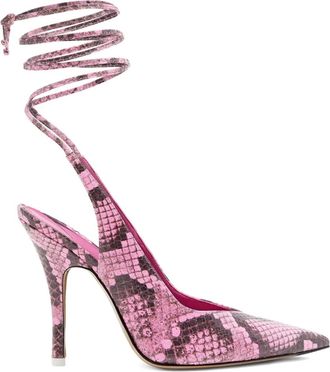 The Attico 105 mm pumps met slangen-effect - 119