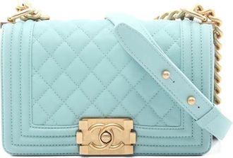 Chanel Borsa a spalla Boy Chanel piccola 2018-2019 - Blu