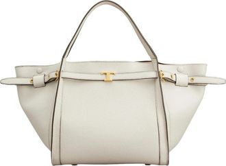 Tod's T Timeless Tote Bag - Dames - Handtassen - Wit - ONE Size - Leer - Tassen