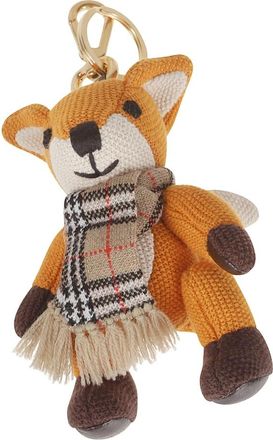 Burberry Fox Charm - female - Burberry - Keychains - Orange - ONE SIZE - Accessories
