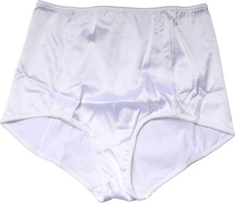 Dolce & Gabbana Womens White Silk Blend High Waist Girdle Panty Underwear Elastane Clothing