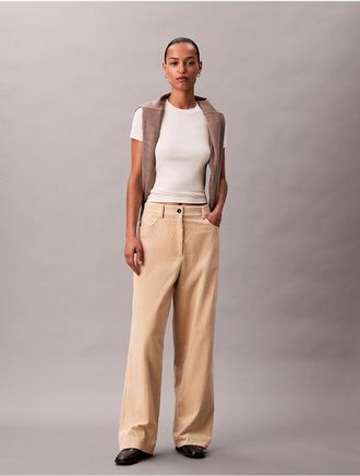 Calvin Klein Jeans Calvin Klein Womens Corduroy Relaxed Pants - Brown - 10