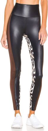 Beach Riot Spotted Leopard Legging In Black