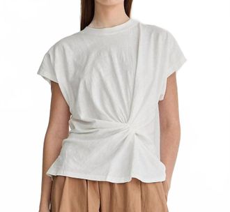 Apiece Apart Volta Twist Top In Cream