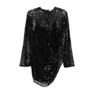 The Attico Dames, Jurken, Zwart, Maat: XS Poliester