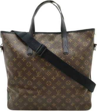 Louis Vuitton Pre-owned Tote Bag - Heren - Vintage Shopper - Bruin - ONE Size - Leer - Vintage