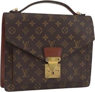 Louis Vuitton Pre-owned Handbags, female, Brown, Size: ONE SIZE Pre-owned Monceau 28 Hand Bag