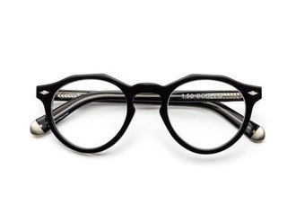 CADDIS Dogleg | Reading Glasses in Gloss Black And Vodka at Nordstrom, Size +1.00