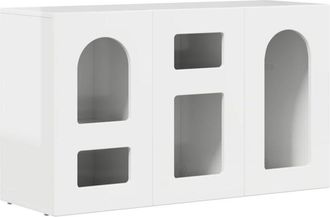 vidaXL Aparador Brillante 100 X 35 X 59 Cm Madera De Ingenier&iacute;a Vidaxl