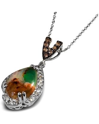 Le Vian Peacock Aquaprase 14K 3.93 ct. tw. Diamond & Aquaprase Candy Drop Pendant