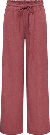 Only Schlupfhose ONLY ONLALTA MW STRING WIDE PANT PNT ZLO, Damen, Gr. XL, L&auml;nge 32, apple butter, Web, Obermaterial: 98% Polyester, 2% Elasthan, unifarben,