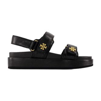 Tory Burch Womens Kira Sport Sandals Black Lambskin