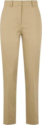 Alberta Ferretti Klassieke broek - Dames - Chinos - Beige - XS - Katoen - Broeken