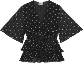 Ganni Mujer, Blusas y Camisas, Negro, Talla: S