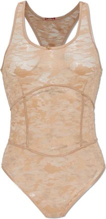 Diesel Ezzy-Utlt Bodysuit - Dames - Bodies - Beige - L - Tops