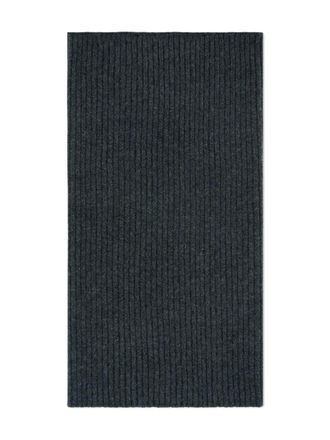 Eric Bompard ribbed scarf - unisex - Cashmere - One Size - Grey