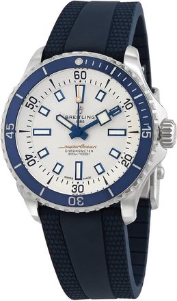 Breitling Superocean Automatic Chronometer Silver Dial Mens Watch A17375E71G1S1