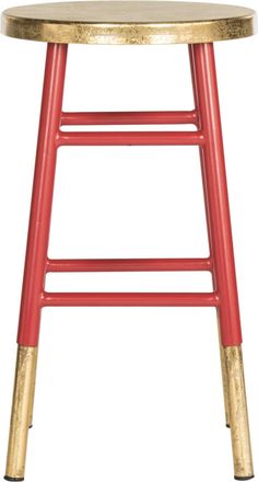 Safavieh Taburete de cocina en hierro dorado