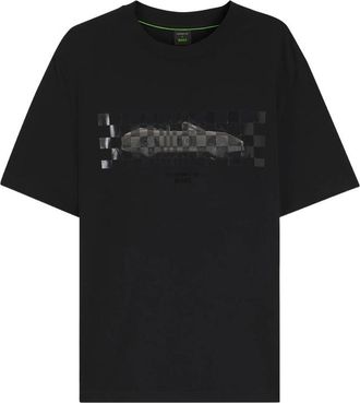 HUGO BOSS X Porsche T-shirt With Glossy Artwork