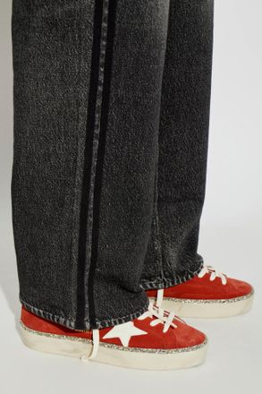 Golden Goose Hi Star Sports Shoes, Womens, Red