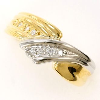 C&A Platinum Yellow Gold Yellow Gold (18K) Platinum 850 Band Ring (Pre-Owned)