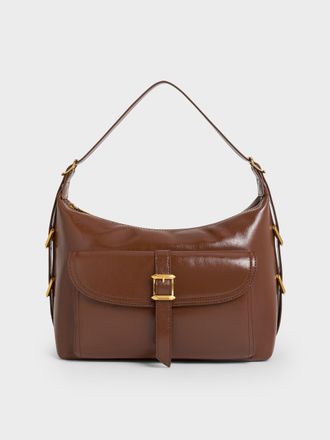 Charles & Keith Bryna Belted Hobo Bag