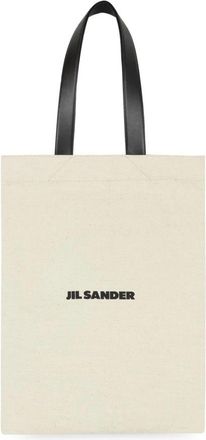 Jil Sander Canvas Tote Bag - Dames - Shoppers - Beige - ONE Size - Tassen