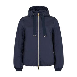 Herno Hooded Padded Jacket - female - Herno - Winter Jackets - Blue - 3XL - Jackets