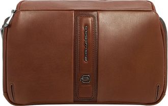 Piquadro Rfid Leren Crossbody Tas voor i Pad mini - Heren - Schoudertassen - Bruin - ONE Size - Leer - Tassen