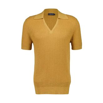 Frescobol Carioca Truien & Vesten, Heren, Geel, L, Katoen, Joaquim Knit Polo