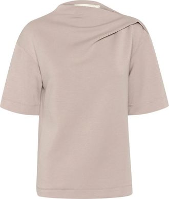 Inwear T-shirt met gedrapeerde schouders - Dames - T-shirts - Bruin - XS - Tops