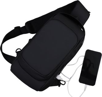 Generic Waterproof Sling - Casual Pack, Travel Anti Theft Backpack with Usb Charging Port, Large Capacity Shoulder for Fitness Shopping Work School Outdoor Ac