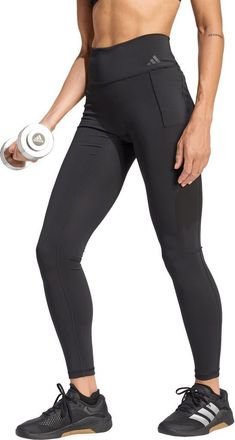adidas Optime Workout Full Length Leggings in Black at Nordstrom Rack, Size X-Small