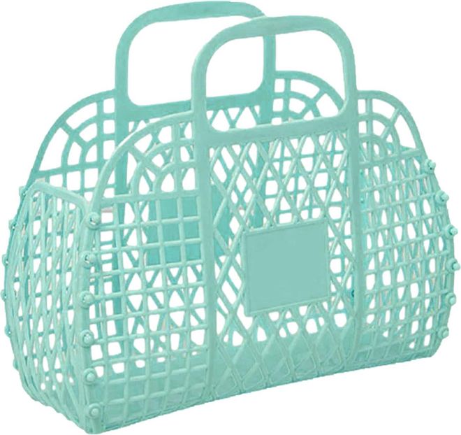 Jelly Bag, Trendy Reusable Transparent Beach Handbags, Colorful Easter Basket Tote Purses for Children, Summer Wedding, Concert, Poolside, Vacation, T